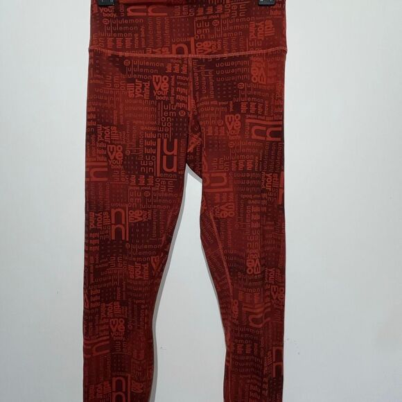 Lululemon Wunder Train Contour Fit HR Tight Ombre Red Multi Size : 8 - Picture 4 of 10